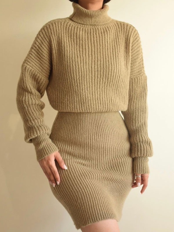 پیراهن بافت یقه اسکی