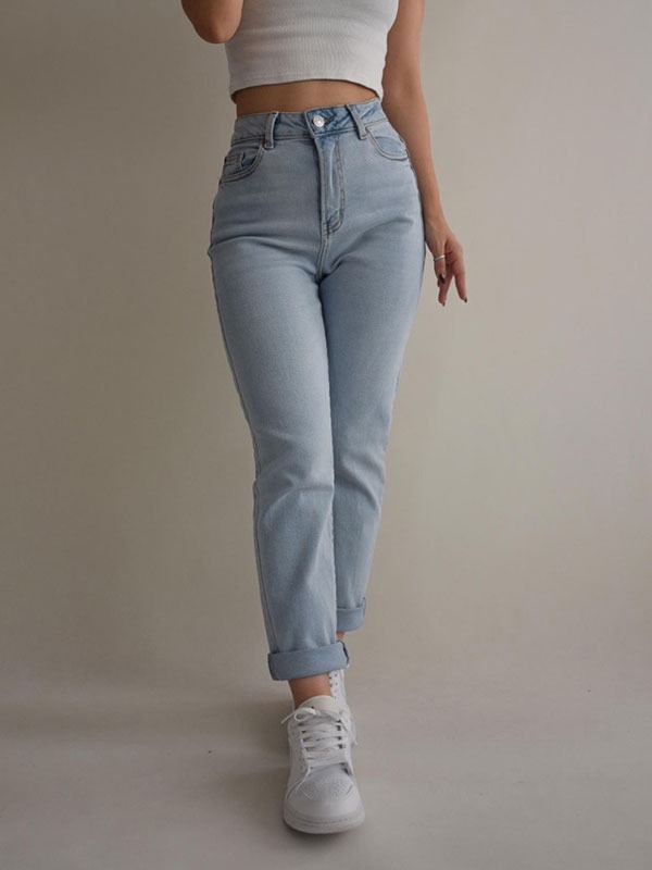 شلوار مام فیت Denim