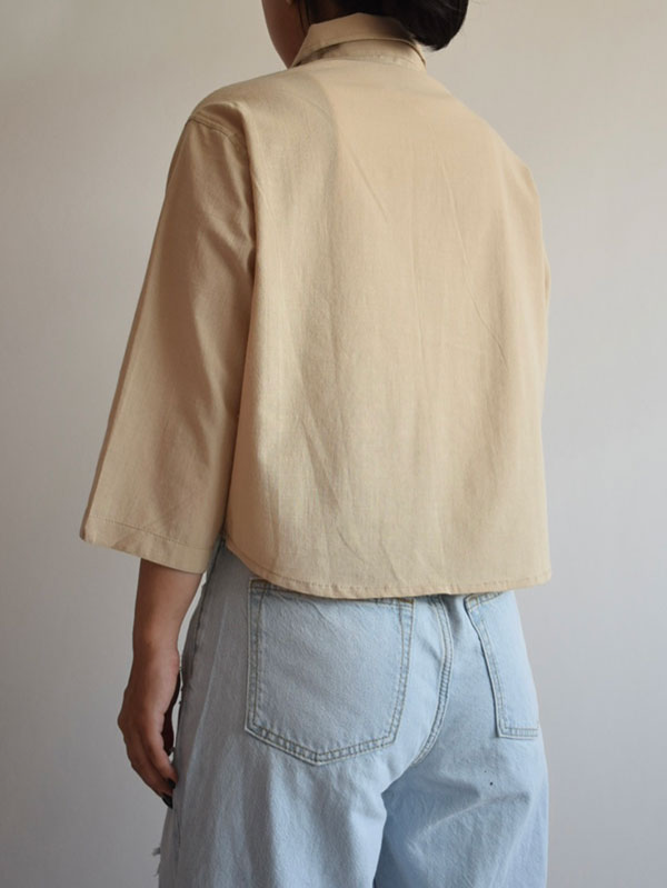 شومیز کراپ Pink apple