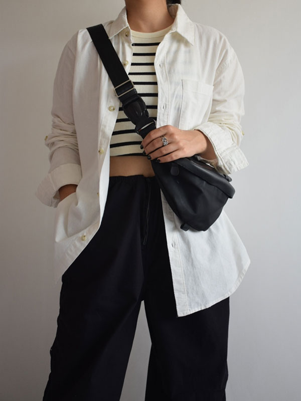 شومیز لینن نچرال H&M