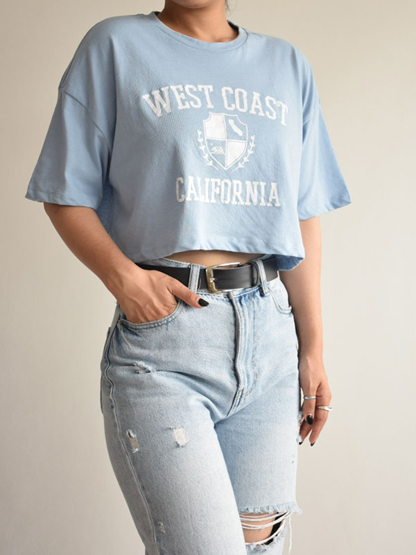 تیشرت کراپ کارلوت