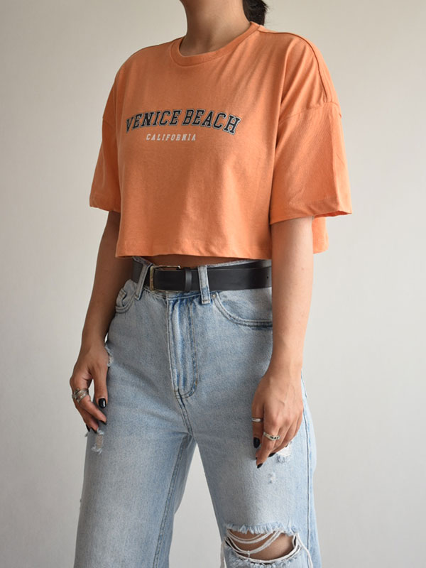 تیشرت کراپ کارلوت