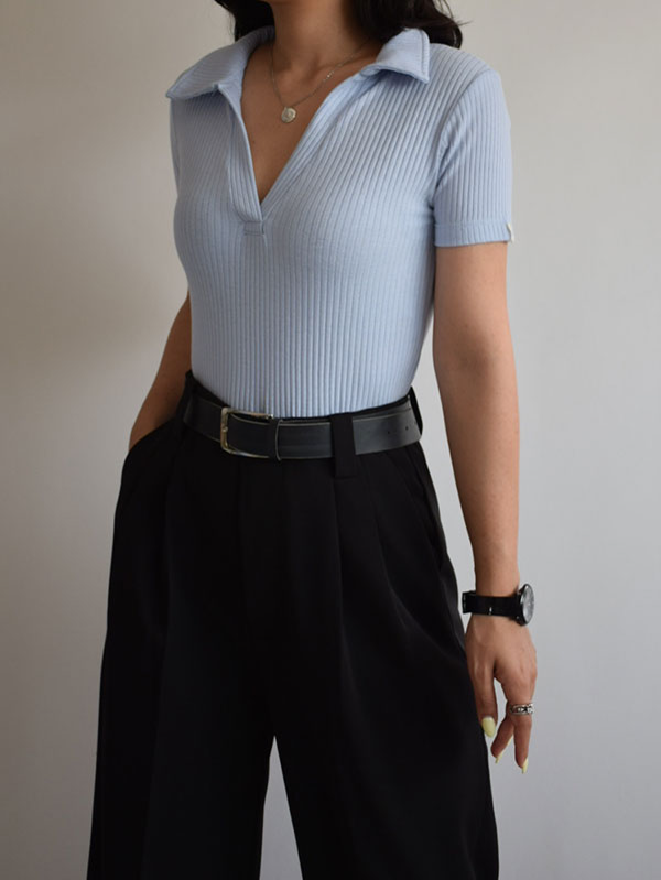 کراپ یقه شکاری