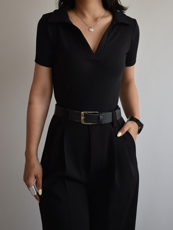 کراپ یقه شکاری