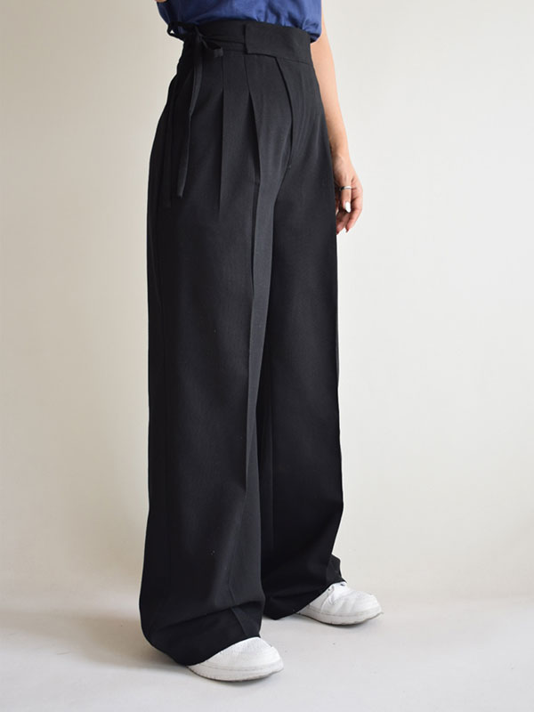 شلوار واید کمر پاپیونی