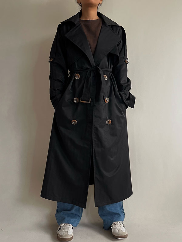 ترنچ کت بلند کلاسیک