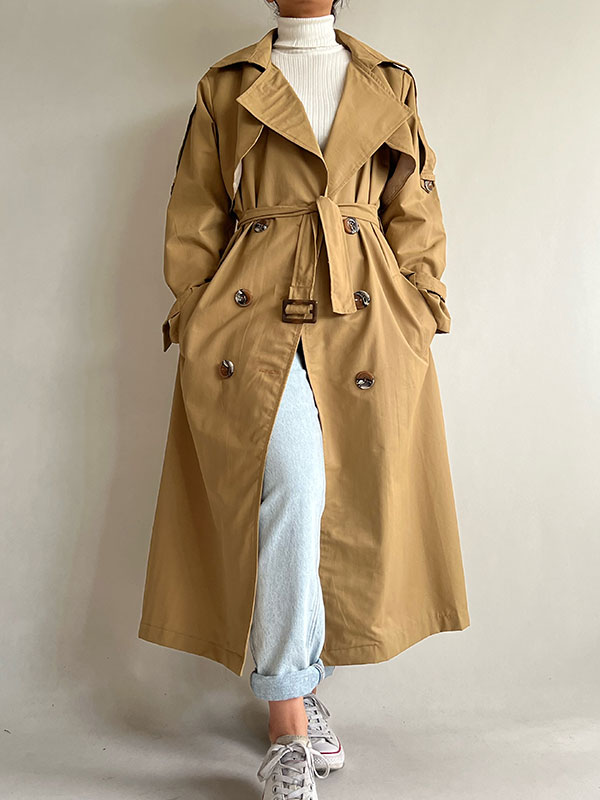 ترنچ کت بلند کلاسیک