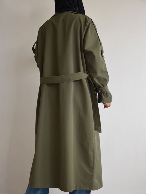 ترنچ کت بلند کلاسیک