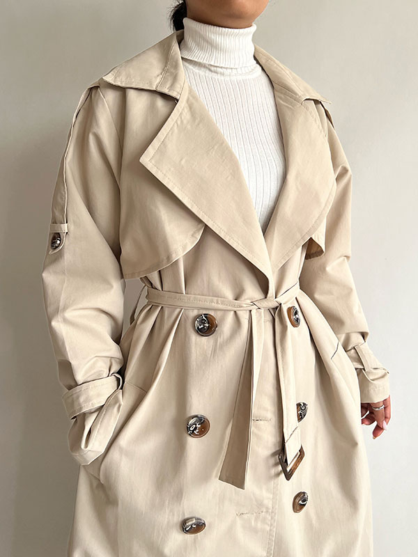 ترنچ کت بلند کلاسیک