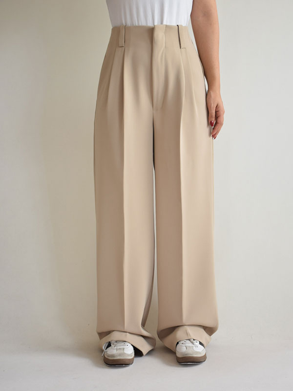 شلوار واید کرپ پیلی دار