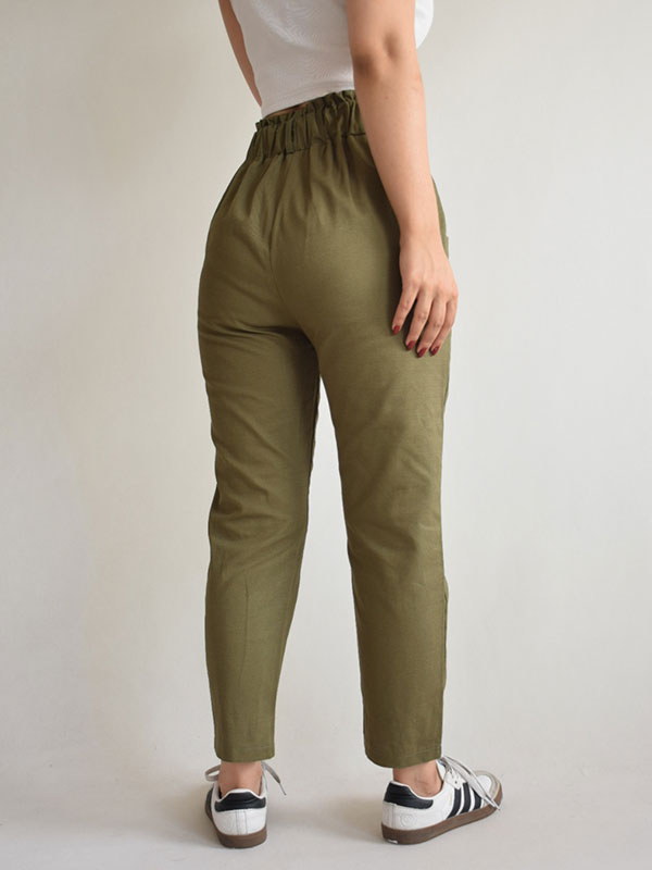 شلوار کتان کاغذی