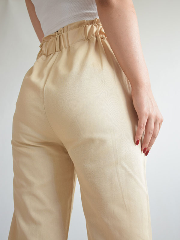 شلوار کتان کاغذی