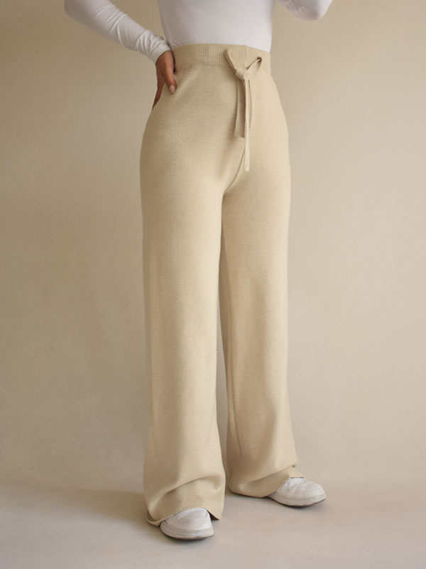 شلوار بافت نیم بگ