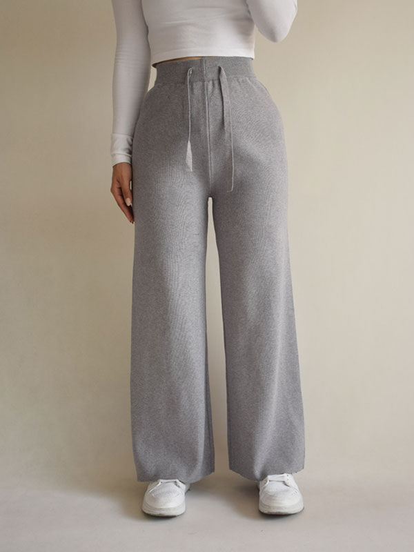 شلوار بافت نیم بگ