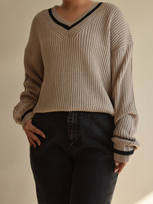 پلیور یقه هفت Shein