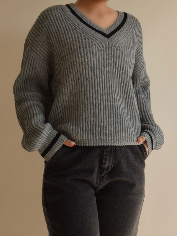 پلیور یقه هفت Shein