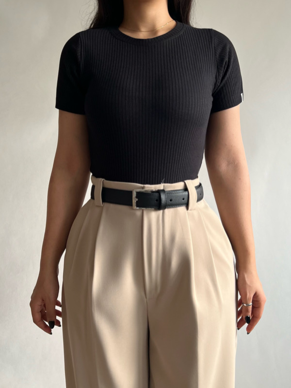 تیشرت کبریتی یقه گرد