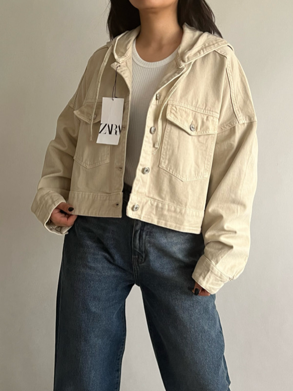 کت کلاه‌دار ZARA