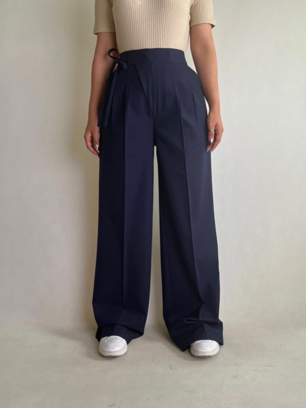 شلوار واید کمر پاپیونی