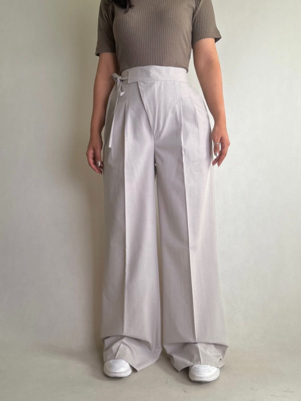 شلوار واید کمر پاپیونی