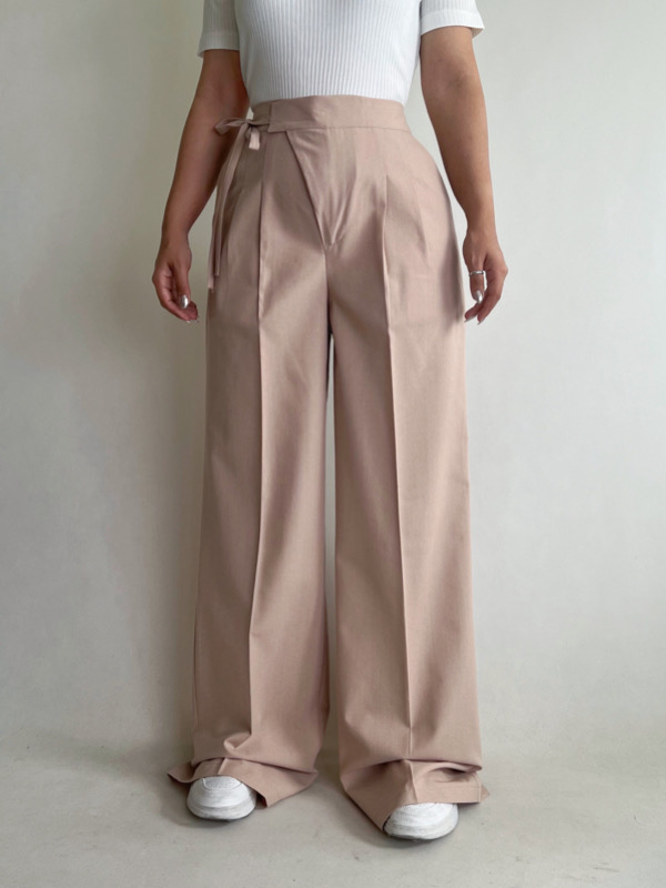 شلوار واید کمر پاپیونی