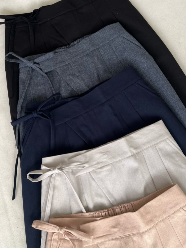 شلوار واید کمر پاپیونی