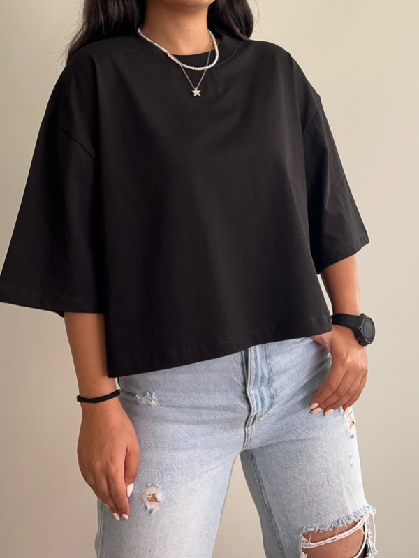 تیشرت کراپ ZARA