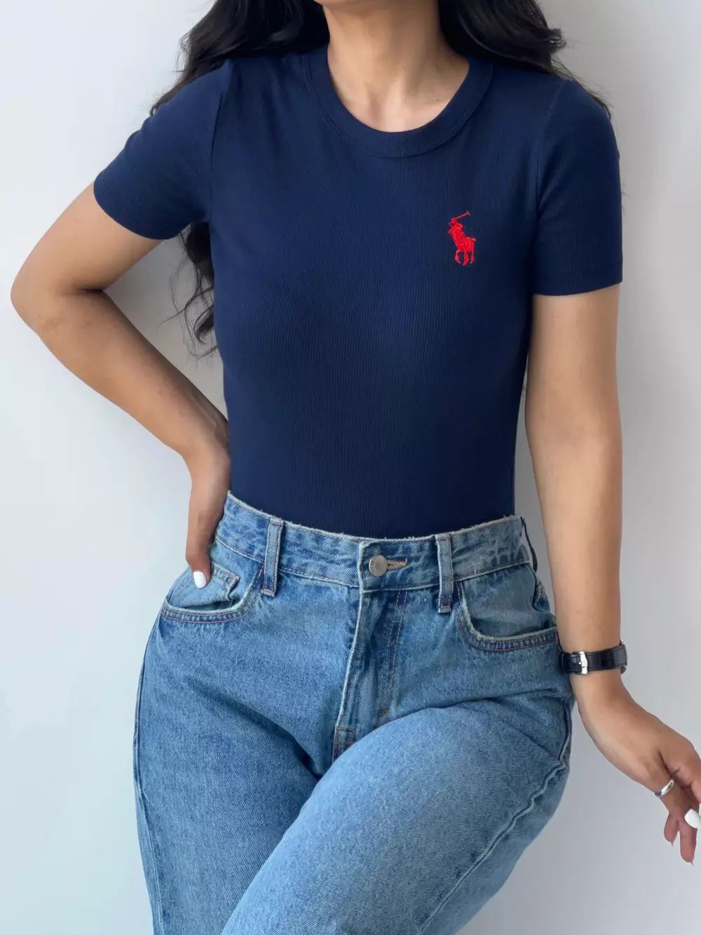 تیشرت یقه گرد polo زنانه