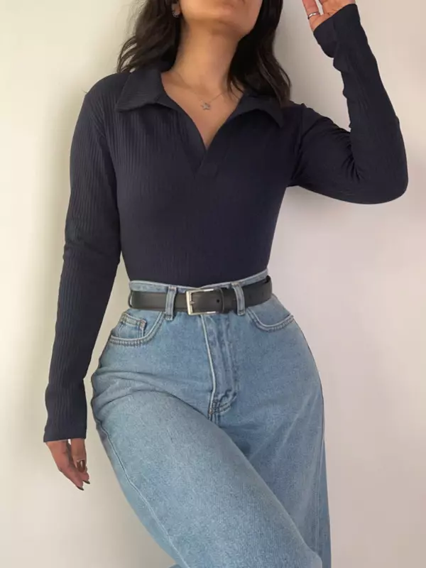 بلوز یقه شکاری