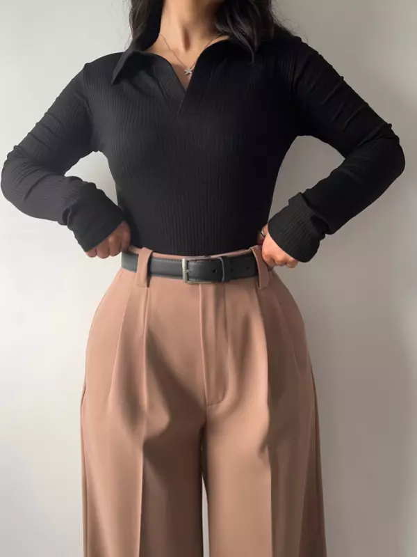 بلوز یقه شکاری