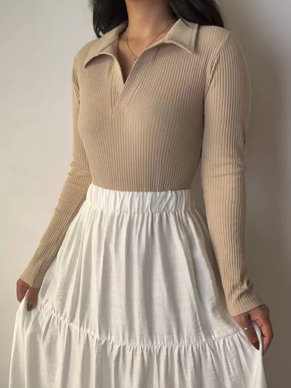 بلوز یقه شکاری