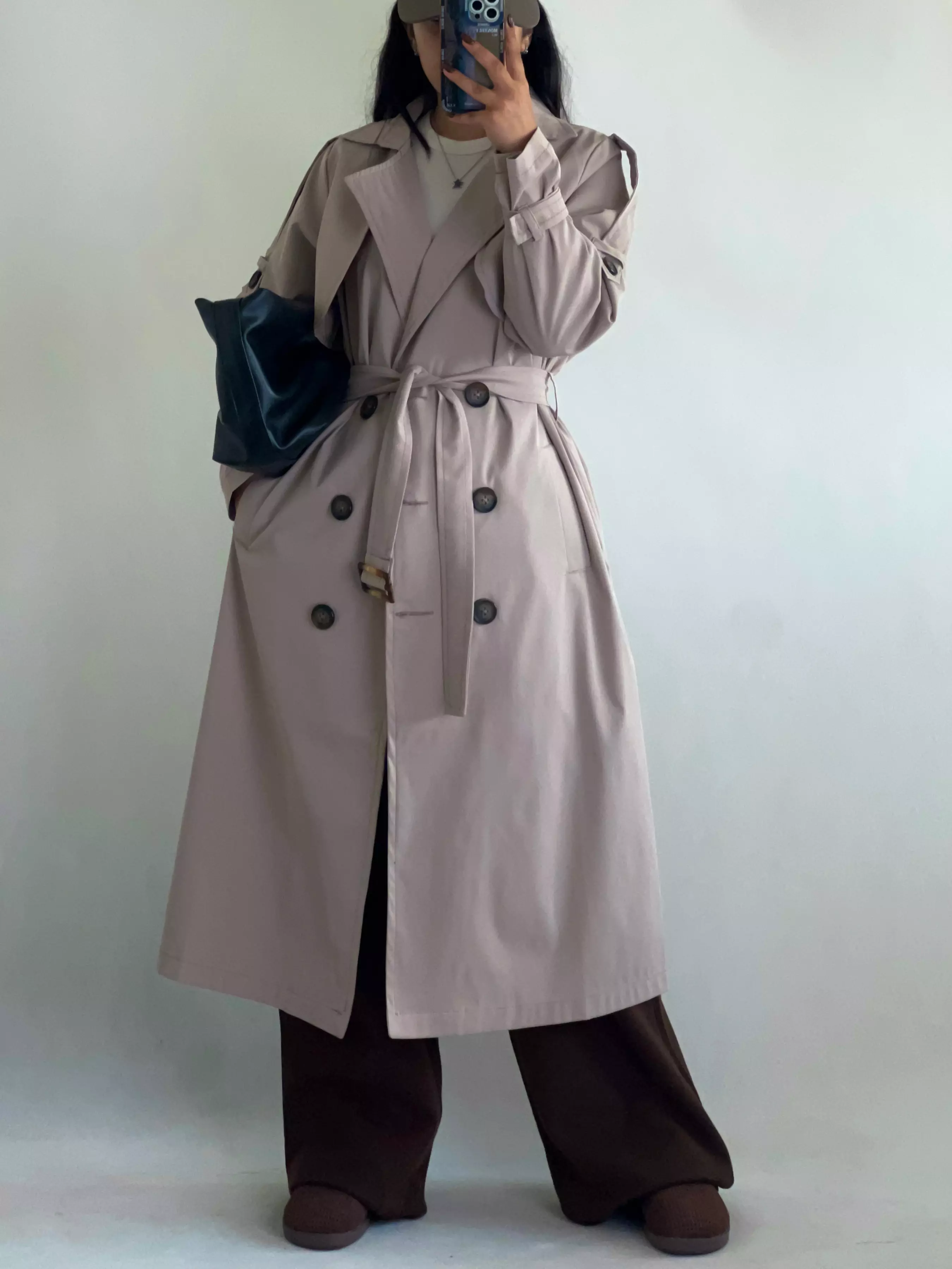 ترنچ کت بلند Chocolate