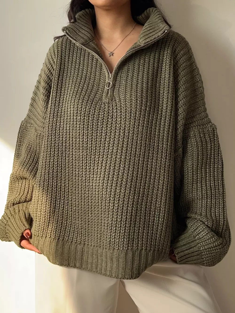 پلیور نیم زیپ Wool