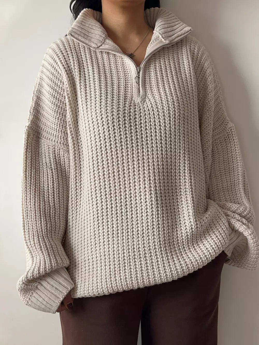 پلیور نیم زیپ Wool