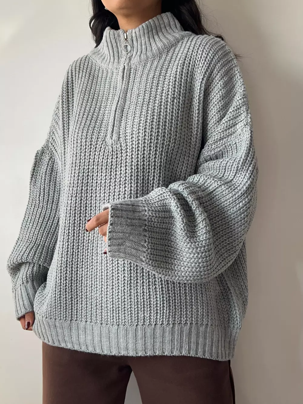 پلیور نیم زیپ Wool