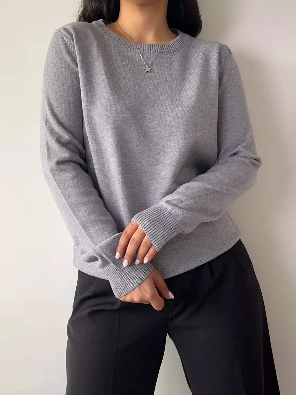 بلوز بافت یقه گرد