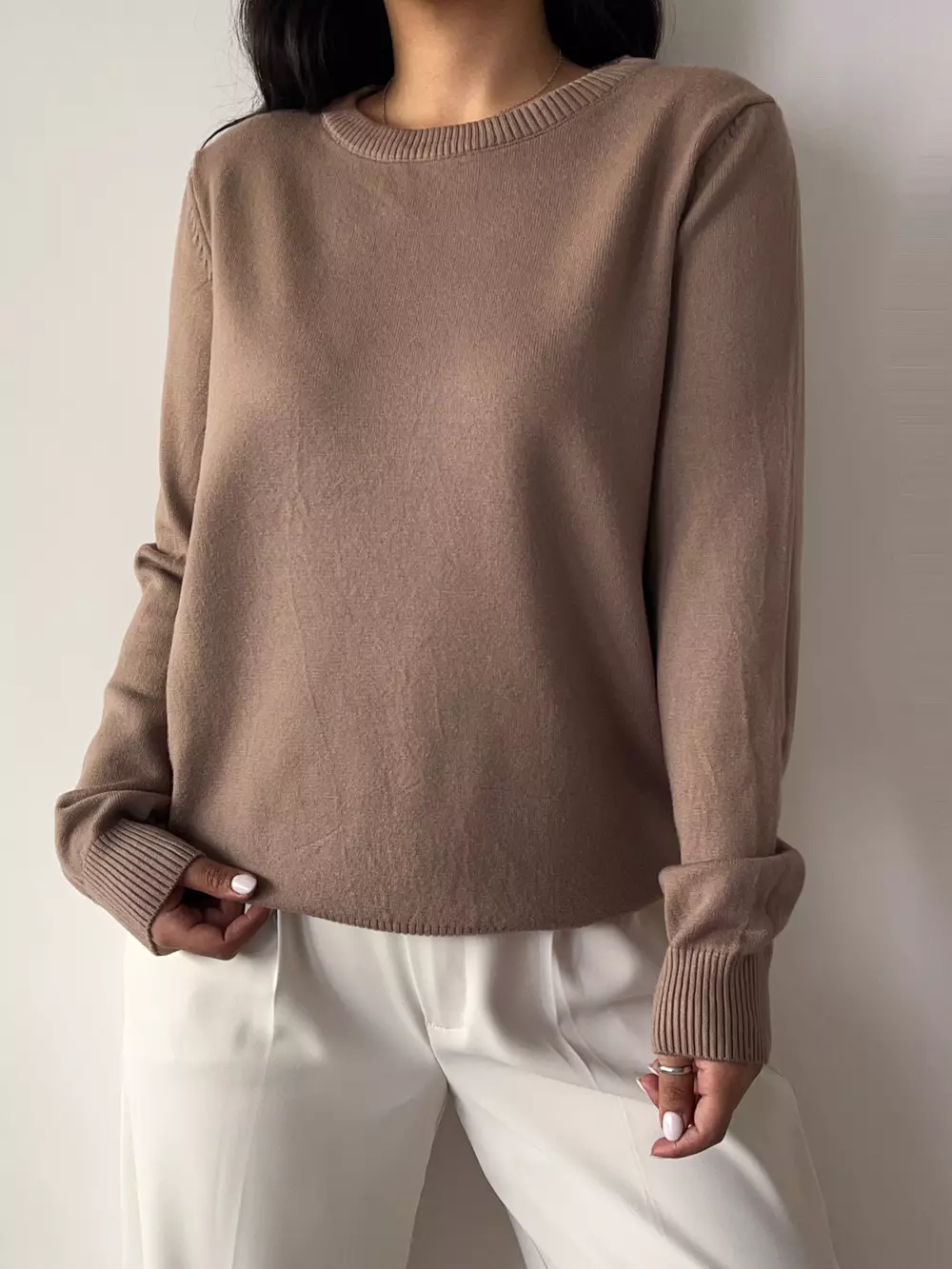 بلوز بافت یقه گرد