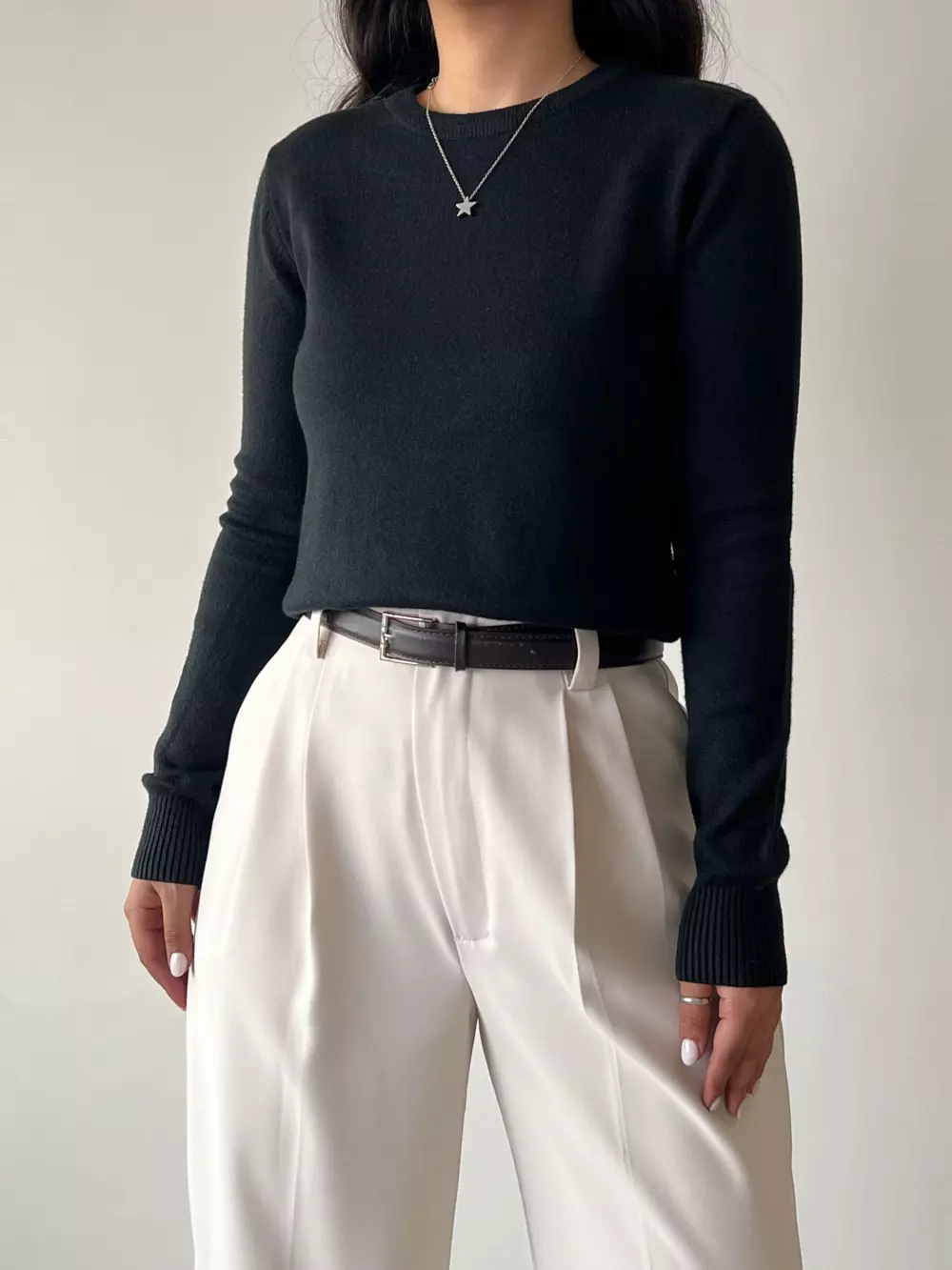 بلوز بافت یقه گرد