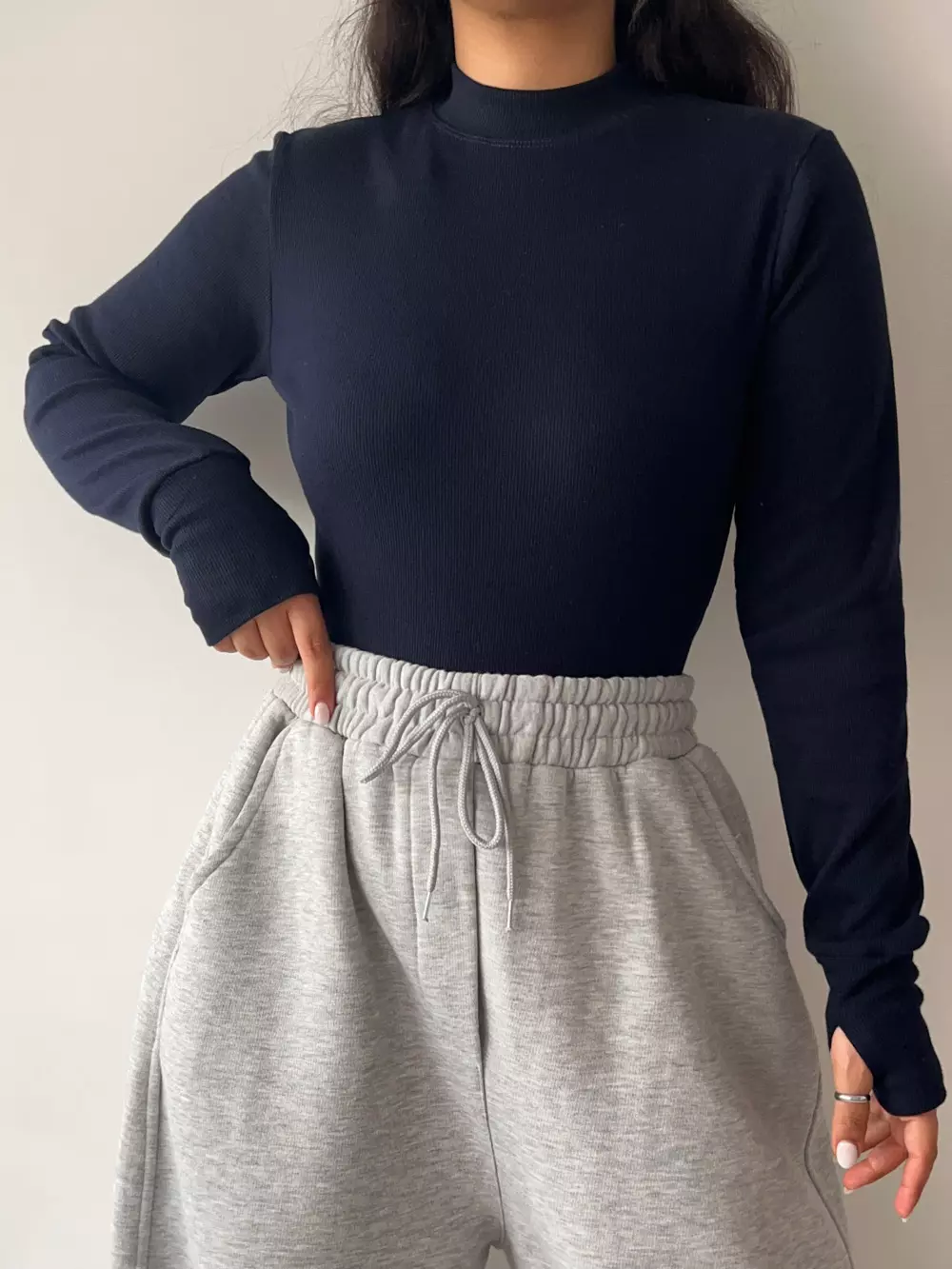 بلوز کراپ فینگردار