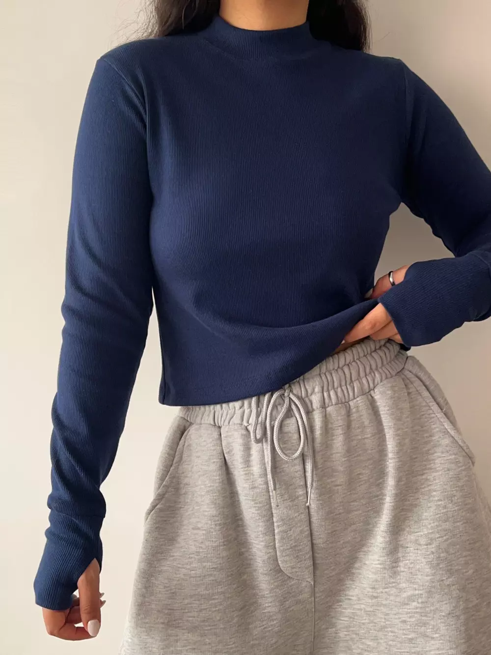 بلوز کراپ فینگردار