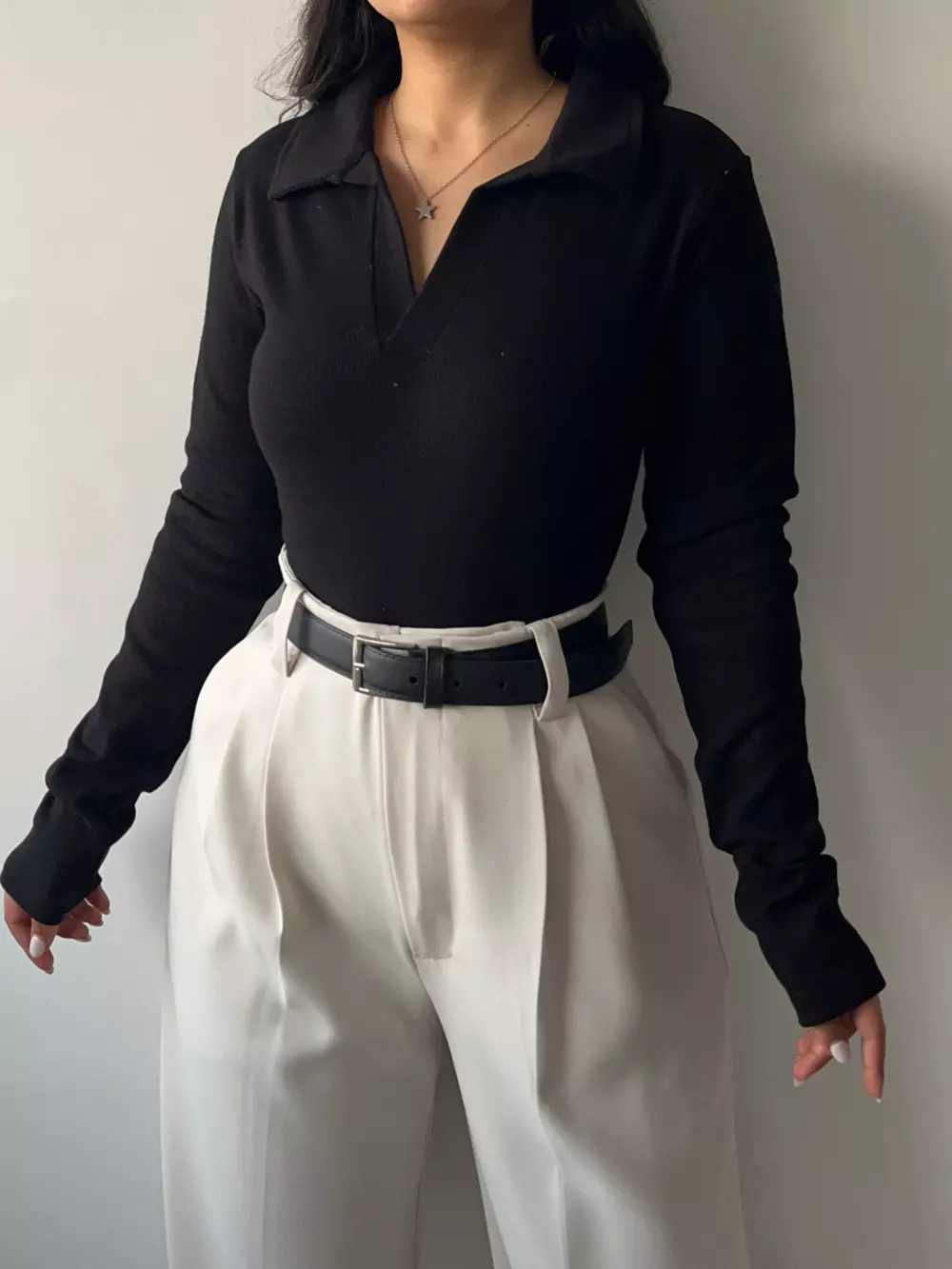 یقه شکاری کشبافت