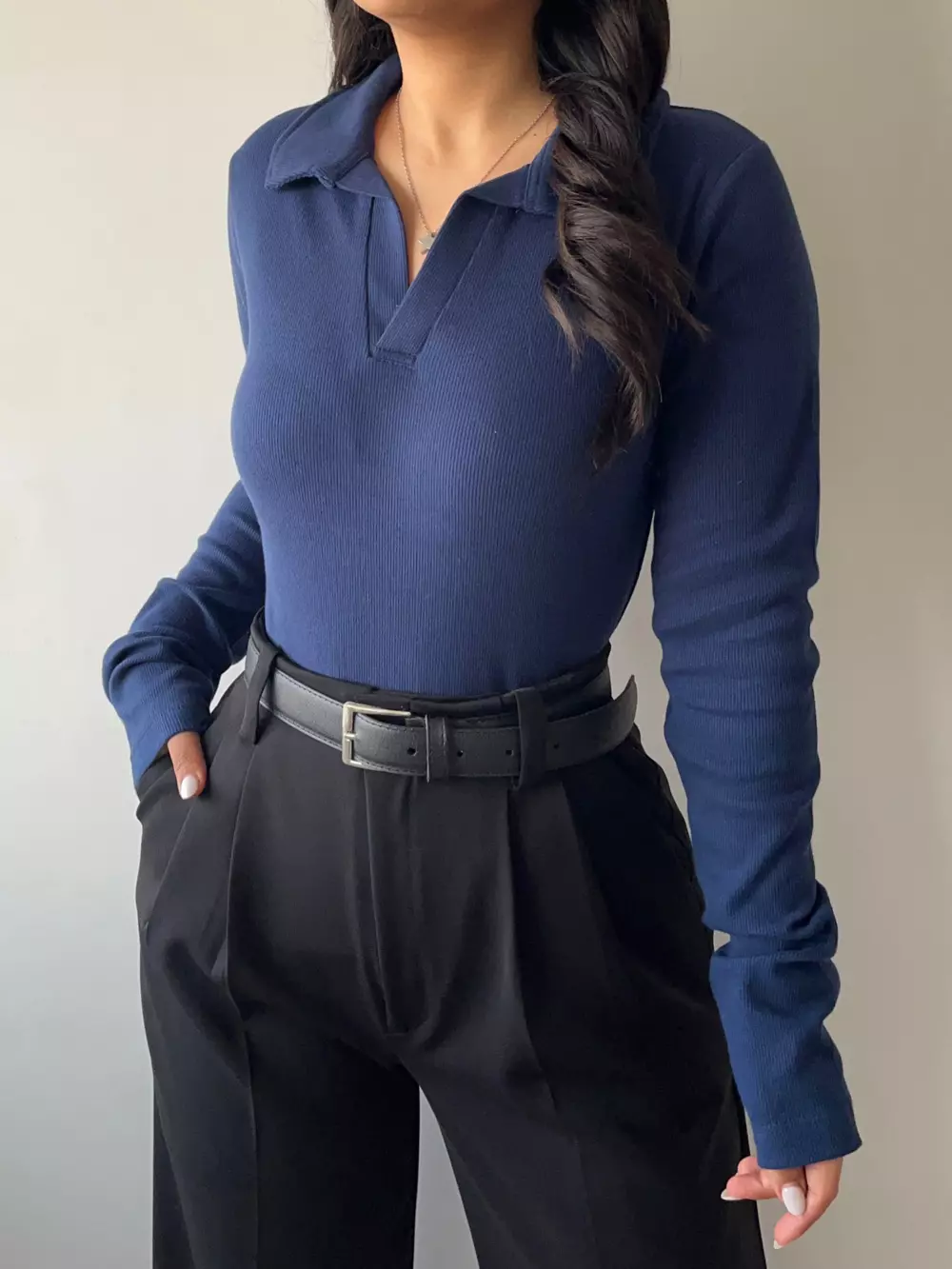 یقه شکاری کشبافت