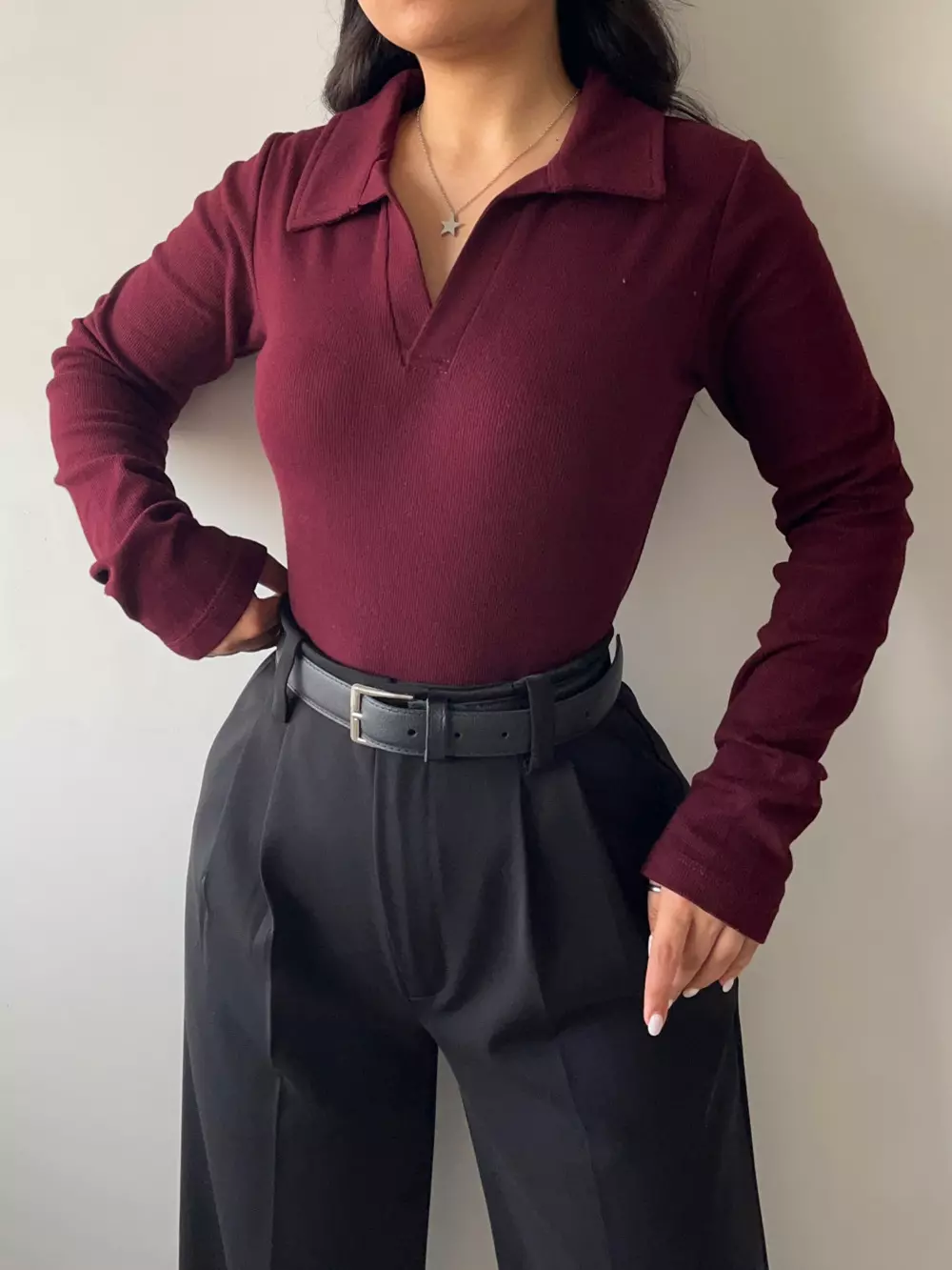 یقه شکاری کشبافت