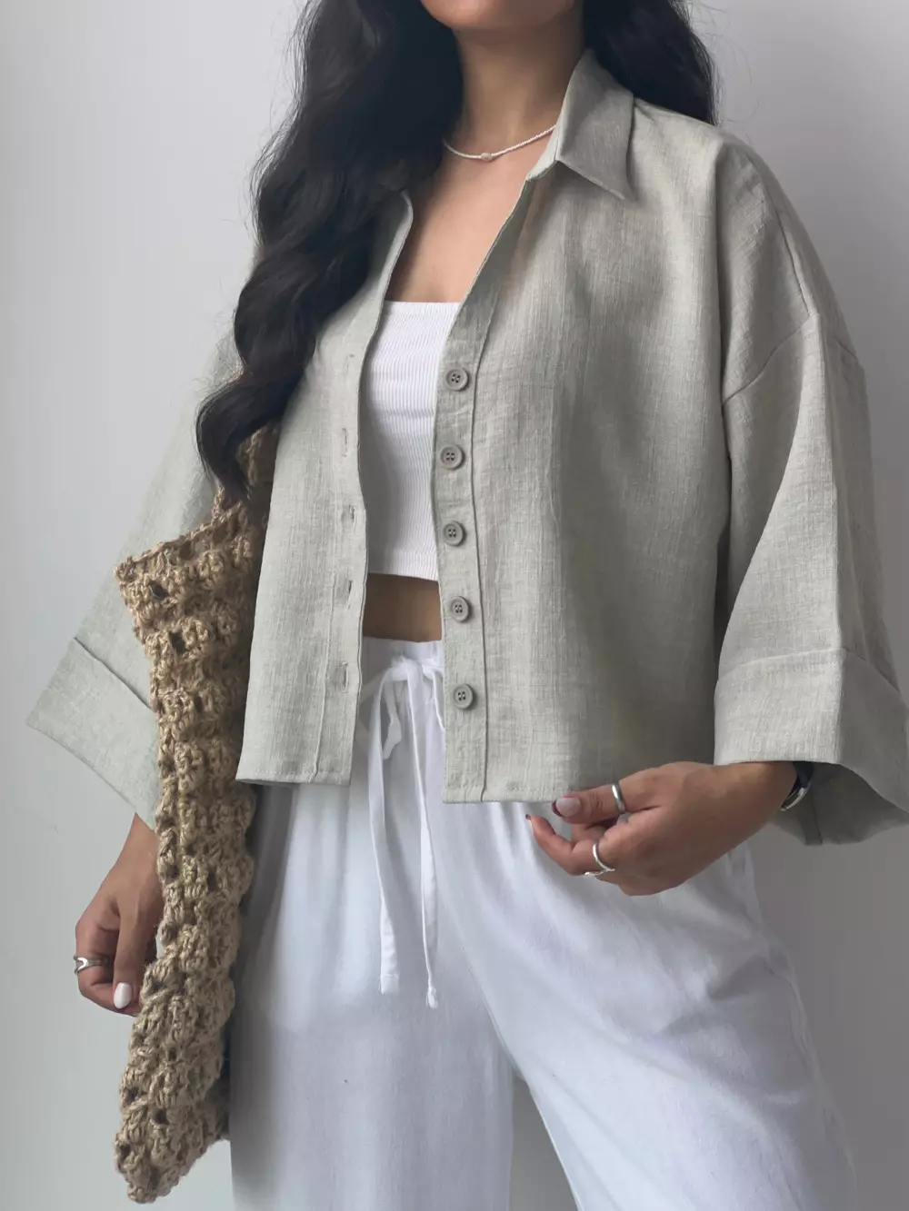 شومیز زنانه کراپ
