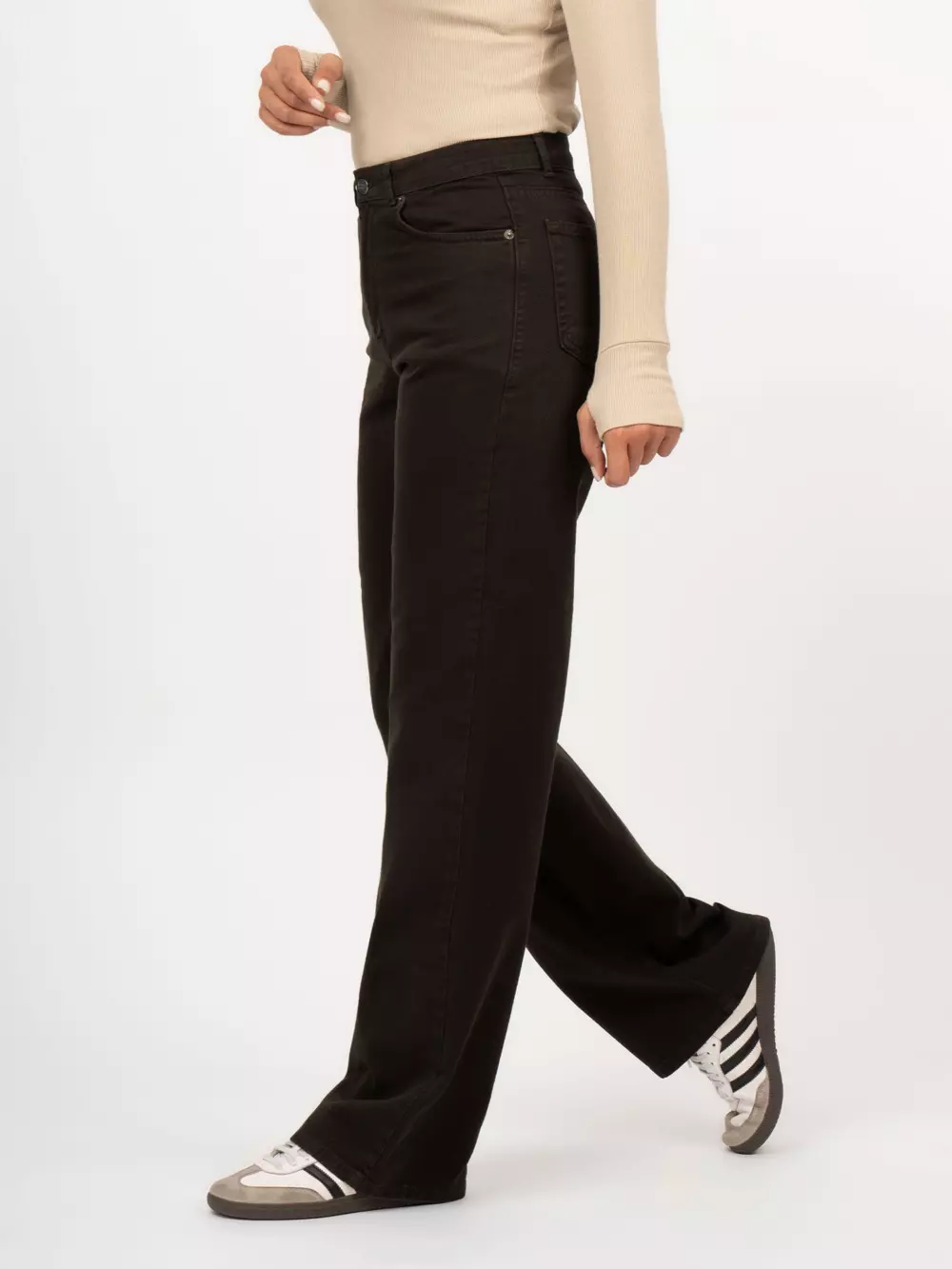 شلوار کتان قهوه ای