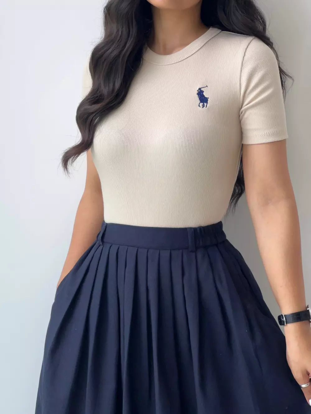 تیشرت یقه گرد polo زنانه